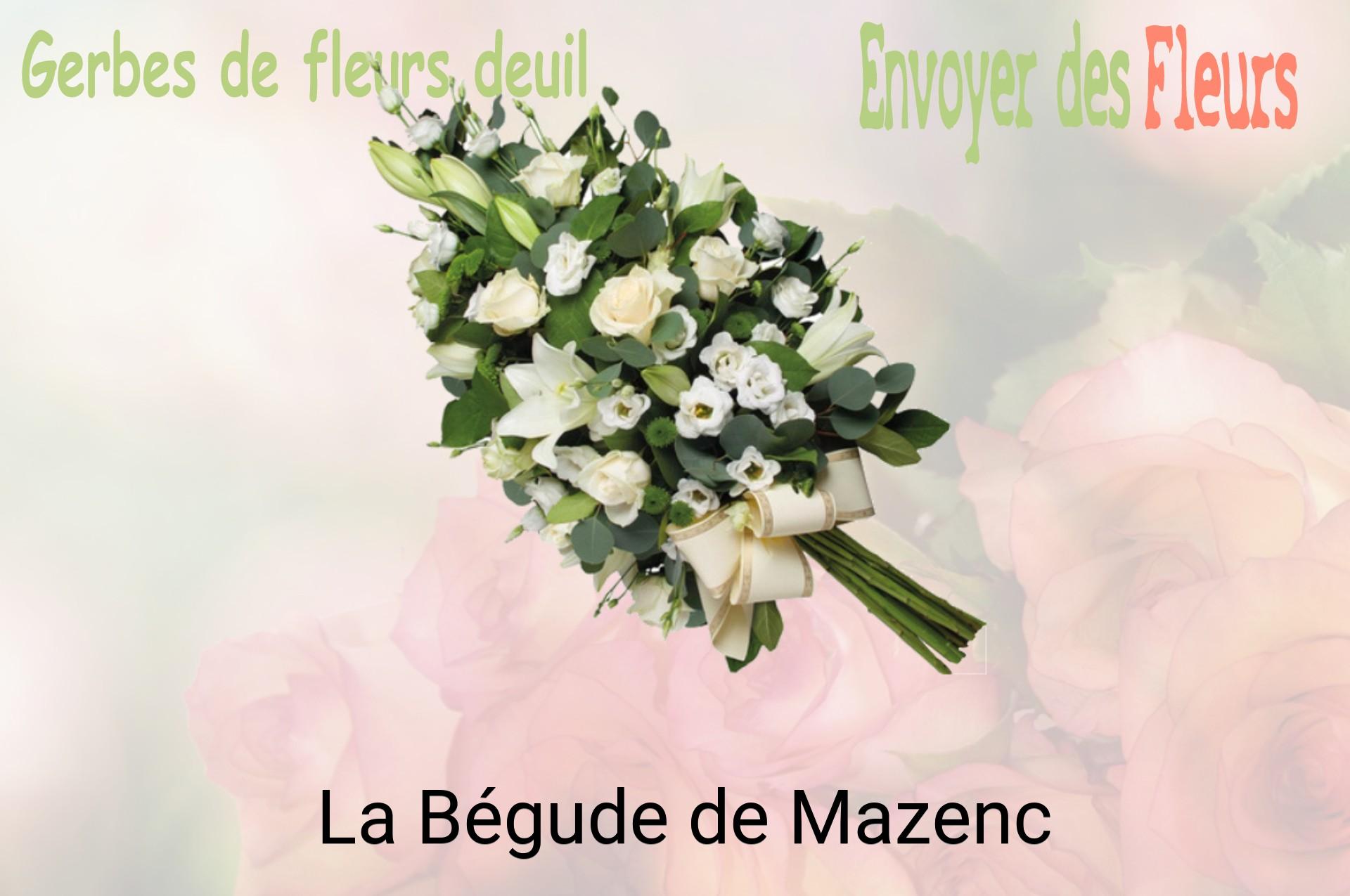 Gerbe de fleurs de deuil livrée à La Bégude-de-Mazenc